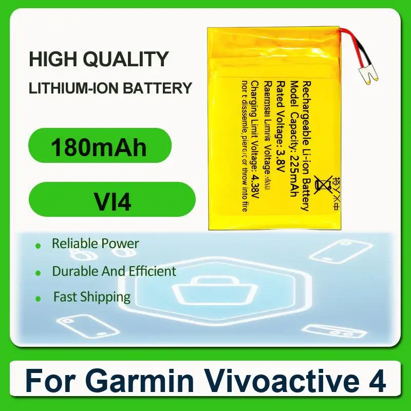 Battery For Garmin Venus SQ Venu Music Watch Vivoactive 4 Approach G10 361-00086-23 361-00086-24