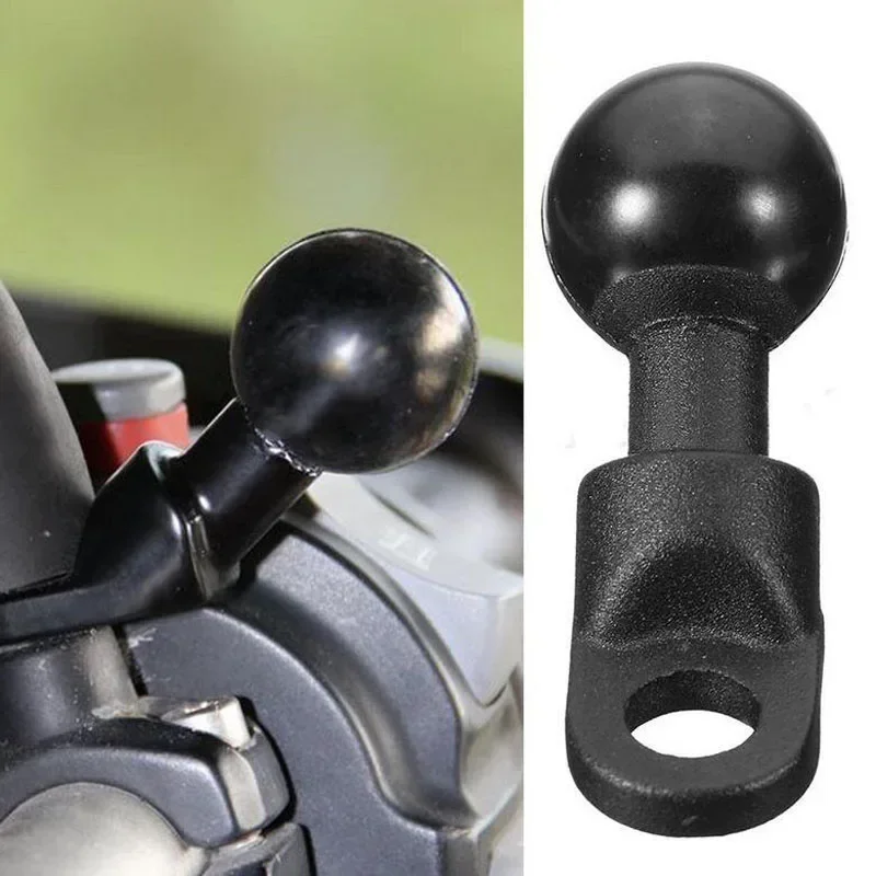 Motorcycle Angled Base W/ 10mm Hole 1\'\' Ball Head Adapter Work for RAM Mounts for Gopro Camera,Smartphone, for Garmin GPS