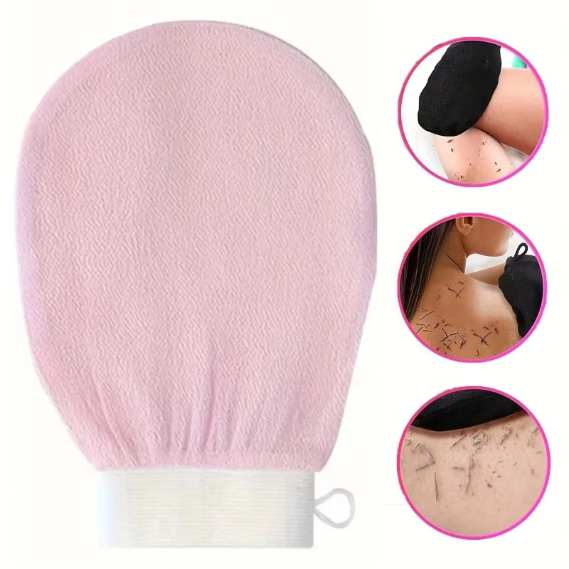 

1/2/3/4Pcs Deep Exfoliating Glove Bath Body Scrub, Removes Dry Dead Skin, Gentle & Effective, Korean-Style, Leaves Skin Smooth
