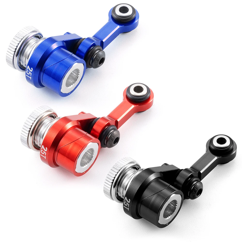 AXSPEED Alu-Legierung ESC-Platte/Servohalterung/Lenkverbindung/Hex-Adapter/Batteriebefestigungshalterung für Traxxas 1/16 Mini Maxx 2S RC-Car