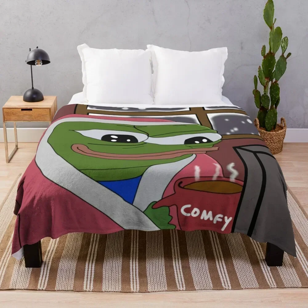 

Pepe Comfy Cozy Blanket Throw Blanket Lightweight Warm Blanket for Indoor Outdoor Use