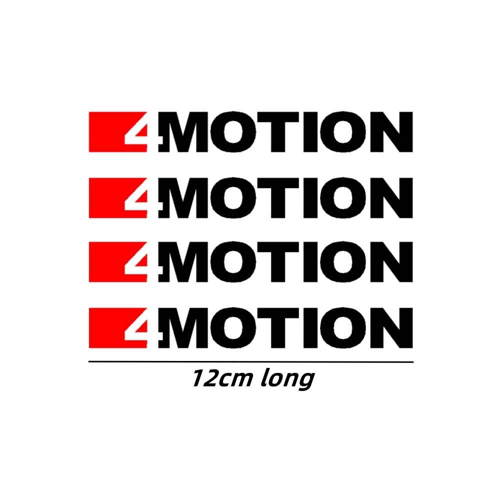 4Pcs 4Motion Car Wheel Stickers For Volkswagen Rline Magotan Touareg Troc GolfR R36 Talagon