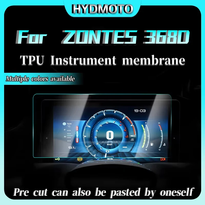 

Защитная пленка для мотоцикла ZONTES 368D 2024, наклейки для защиты экрана приборной панели от царапин и спидометра