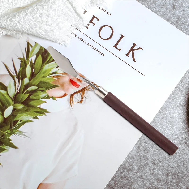 1.6" Palette Art Paint Painting Spatula Scraper Mixing Tool