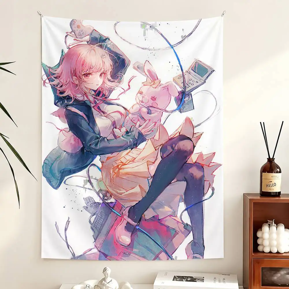 C-Chiaki N-Nanami Flag Outdoor Decorations for Bedrooms Home Decor Items Decoration
