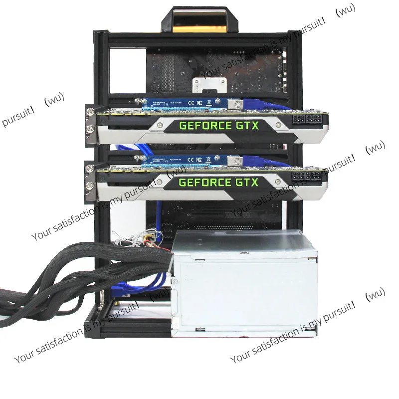 3/4 Graphics Card EATX Chassis Open Rack Desktop Chassis Multi-Graphics Card Chassis Cooling Bracket