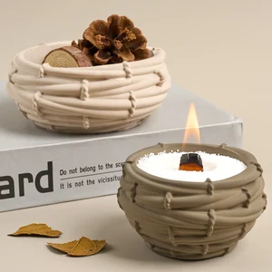 Kreativitas Sarang Burung Toples Lilin Cetakan Silikon DIY Cetakan Pot Bunga Retikulasi Tidak Beraturan Kotak Penyimpanan Resin Plester Pembuatan Kerajinan 12 cetakan toples penjualan terbaik - №