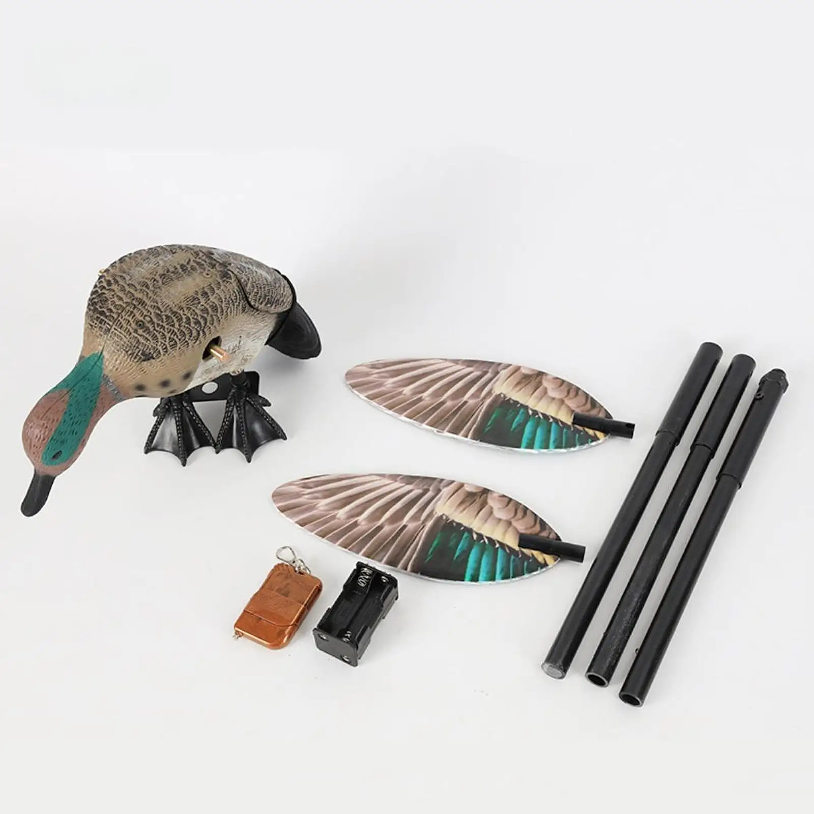 Motorized Duck Decoy with Spinning Wings Lifelike Motion Duck Decoy for Hunting and Garden Decor