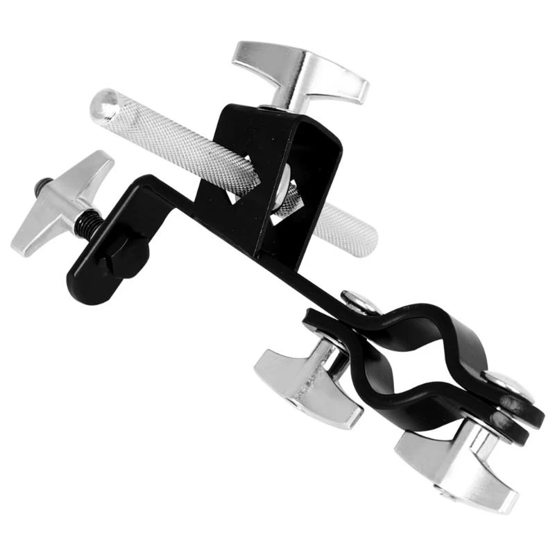

Metal Cowbell Holder Clamp Drum Tambourine Support Clip Adjustable Cowbell MountIng Bracket Clamp Easy Installation