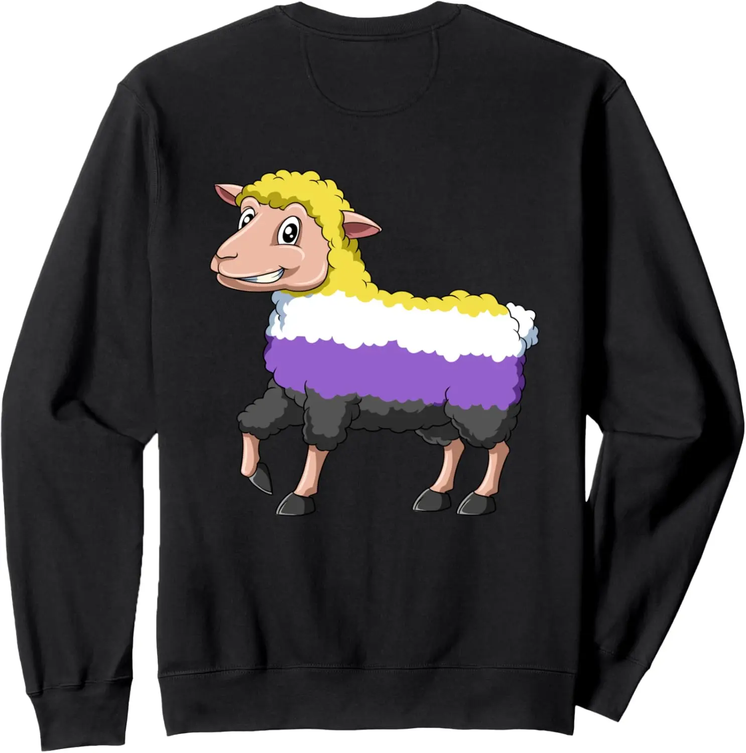 

Забавная небинарная овечка - толстовка LGBTQ Genderqueer Pride Sheep