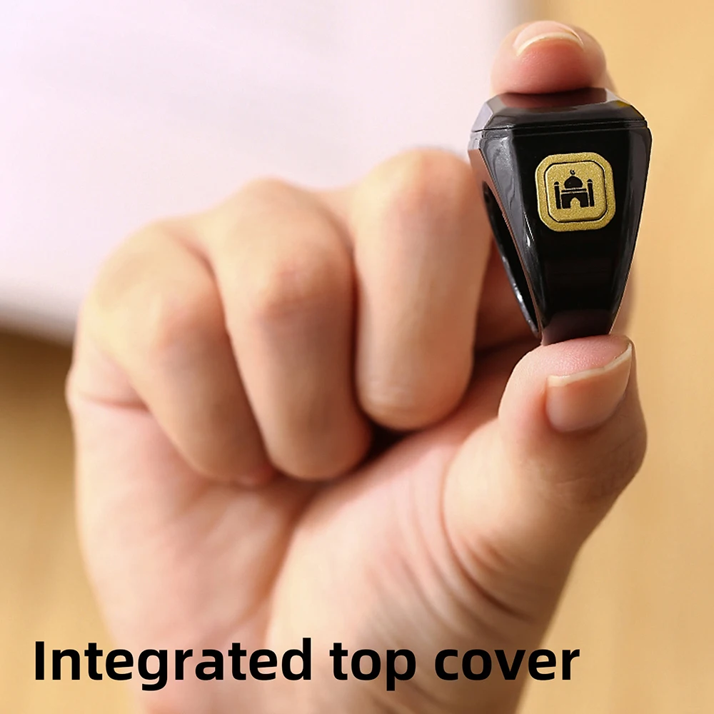 OLED Digital Smart Zikr Ring Counters Bluetooth App Tasbih Tally Counter for Muslims Prayer Time Vibration Reminder Alarm Clock