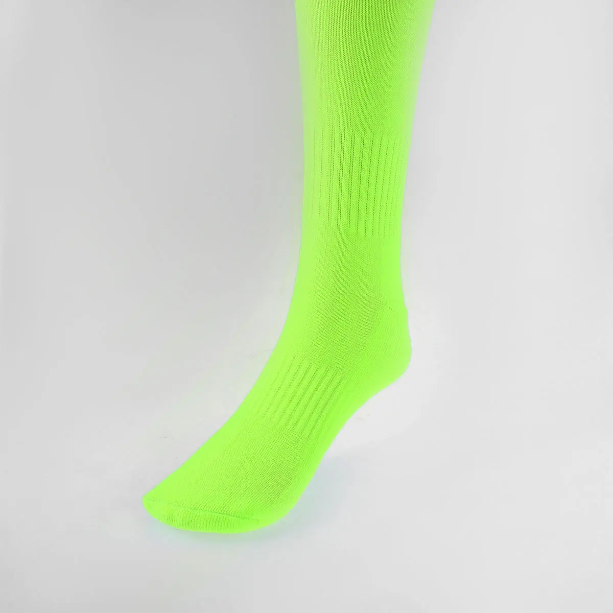 

1Pair Solid Color Sports Tube Socks Knee High Football Socks Elastic Comfortable Breathable Exercise Accessories