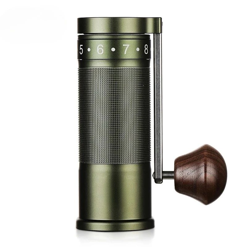 Manual Coffee Grinder Portable Mill 420 Stainless Steel 6 Core Stainless Steel Titanium Plating Burr Coffee Espresso Tool