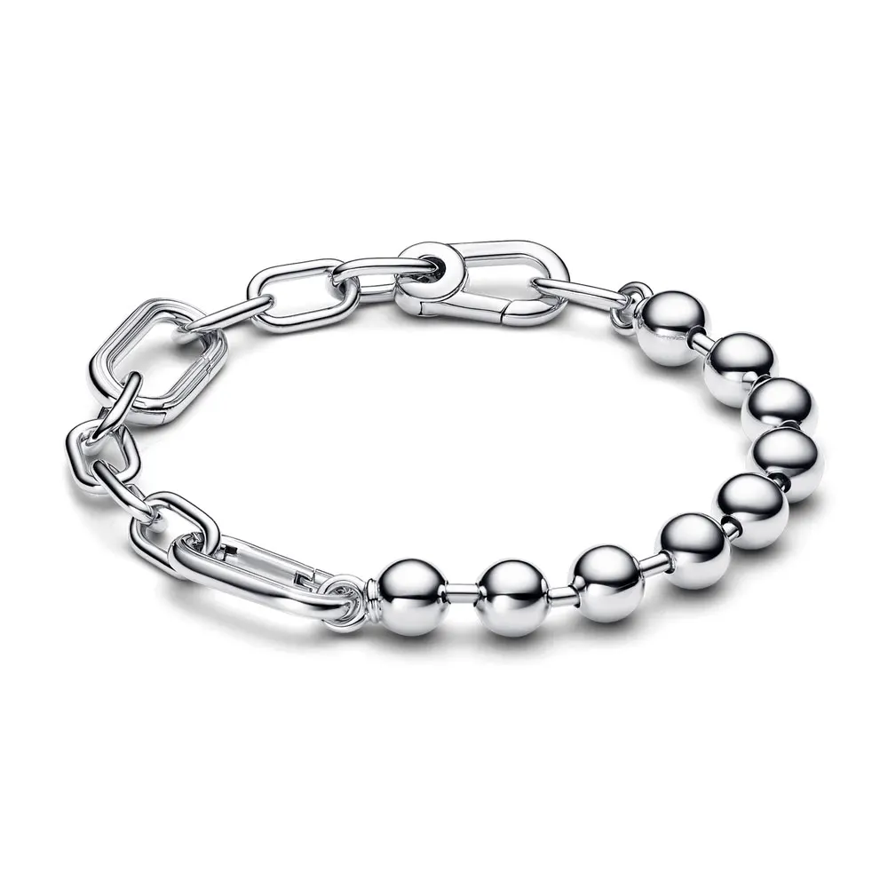 2024 925 Sterling Silver Hot Sale Link Chain Bracelet For Women DIY Jewelry Fit ME Style Charm Fashion Making Gift Bracelet