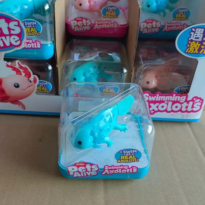 Axolotls Nageurs Électriques à Induction, Animaux Aquatiques Réalistes, Jouet Mignon, Cadeau d'Anniversaire, Ornement, Créativité Animale, Poissons, Animaux de Compagnie, Vivants