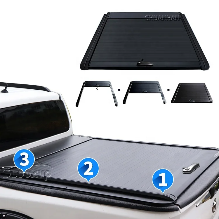 hard aluminum roller shutter tonneau cover pickup truck bed cover for gmc sierra 1500