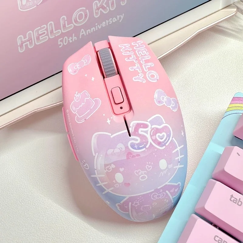 Razer Hello Kitty 50th Anniversary Dual Mode Wireless Office Mouse Pink Gift For Women Computer Peripheral Mice & Keyboards