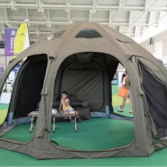 

Outdoor Inflatable Spherical Tent with 360-Degree View Free Tent Oxford Fabric Super-large Space Camping Tent