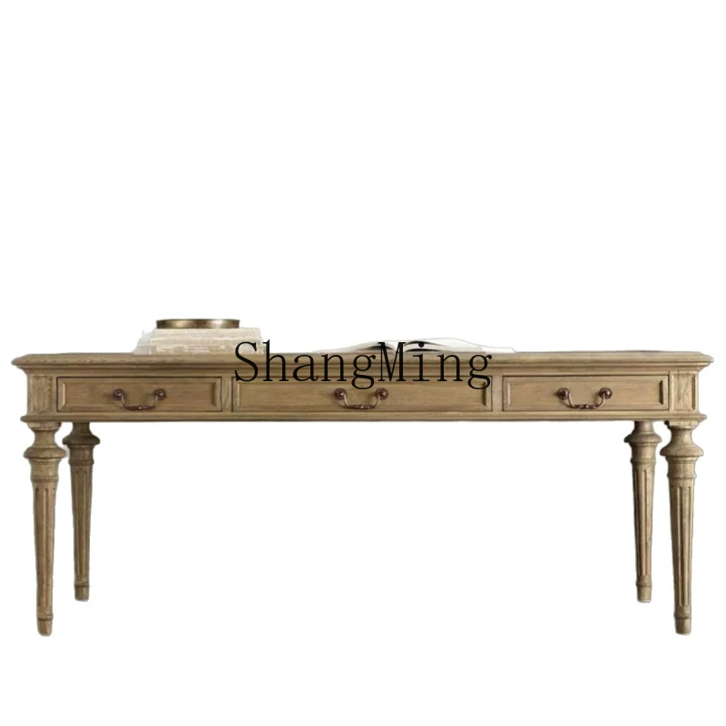 

ZYY home solid wood study computer desk writing desk modern simple desk