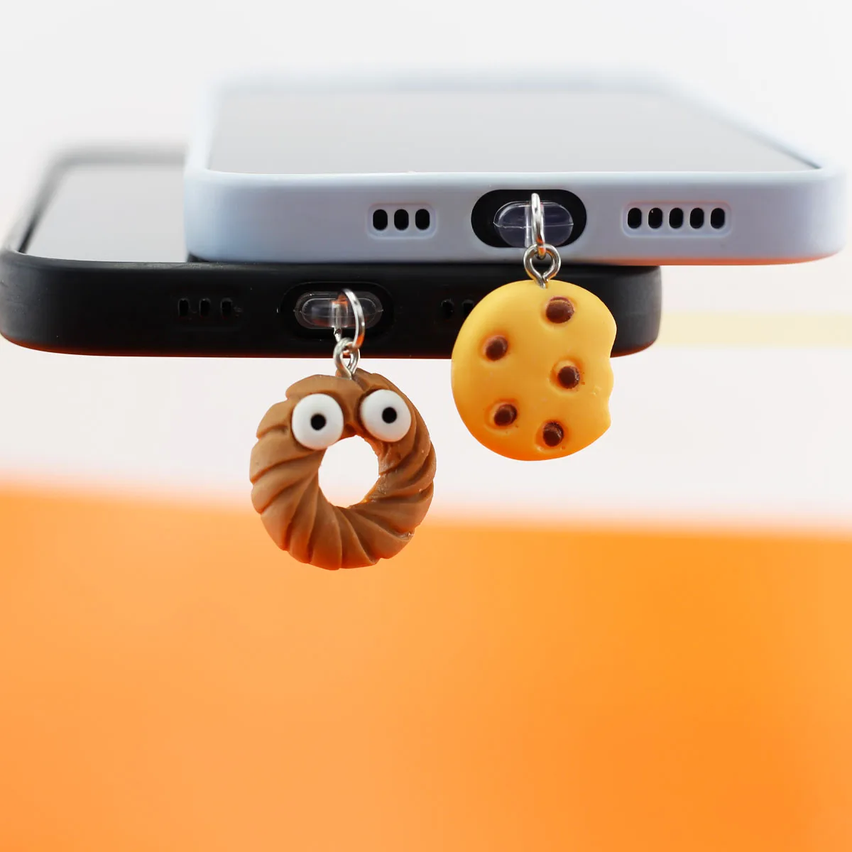 Mobile Phone Dust Plug Cute Donuts Chocolate And Cookie Hanging Accessories Phone Accessories Decoration For Iphone Type-C Port