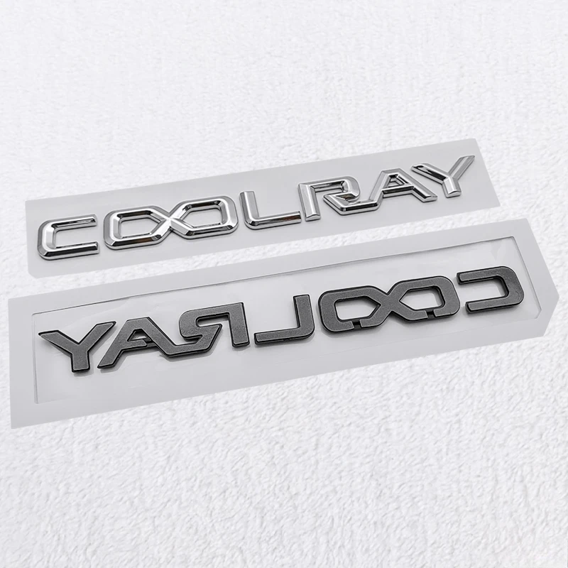 20x1.6 سنتيمتر ABS سيارة الخلفي الجذع تعديل ملصق ل جيلي Coolray شعار Binyue شخصية رسالة شارة الذيل الديكور