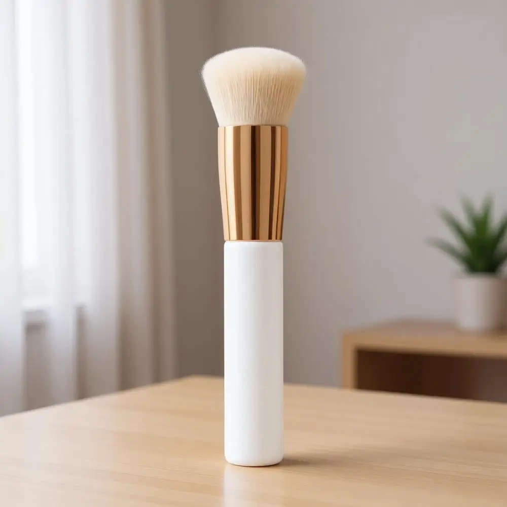 

Профессиональная кисть для макияжа - ультрамягкая кисть для тональной основы с веганскими волокнами для безупречного нанесения