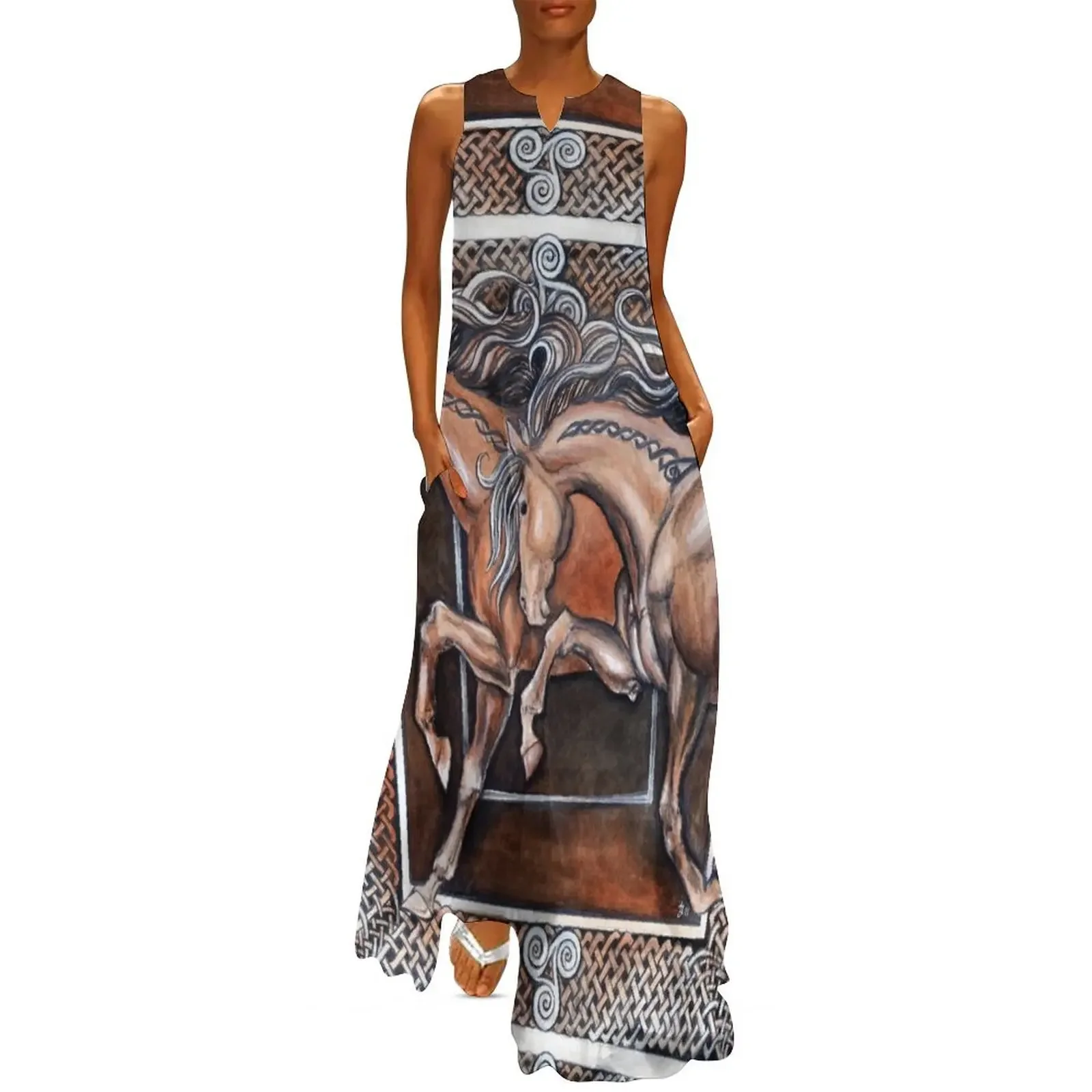 

The Horses Long Dress Women's long dress Long dresses Elegant gowns summer women's dress 2025