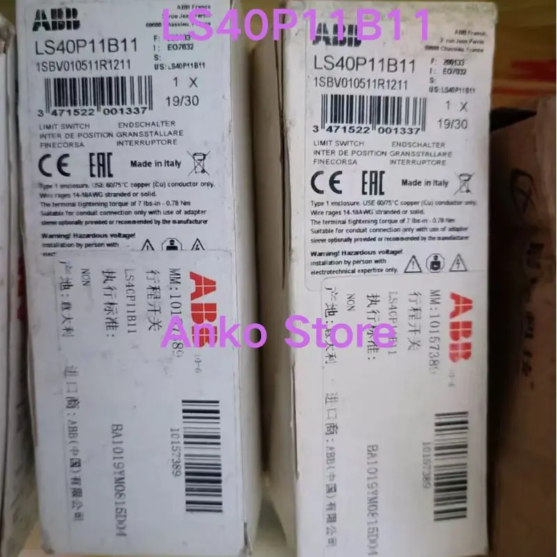 

Совершенно новый дорожный переключатель ABB LS40P11B11