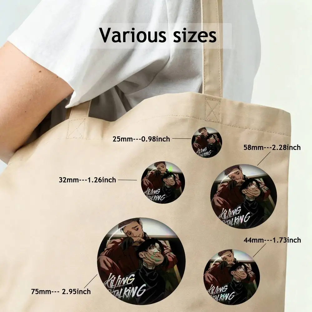 The strongest Lawyer Rampage Hiromi Higuruma Badges Round Badge Tinplate Coin Brooch Clothing Backpack Accessories Lapel Pin