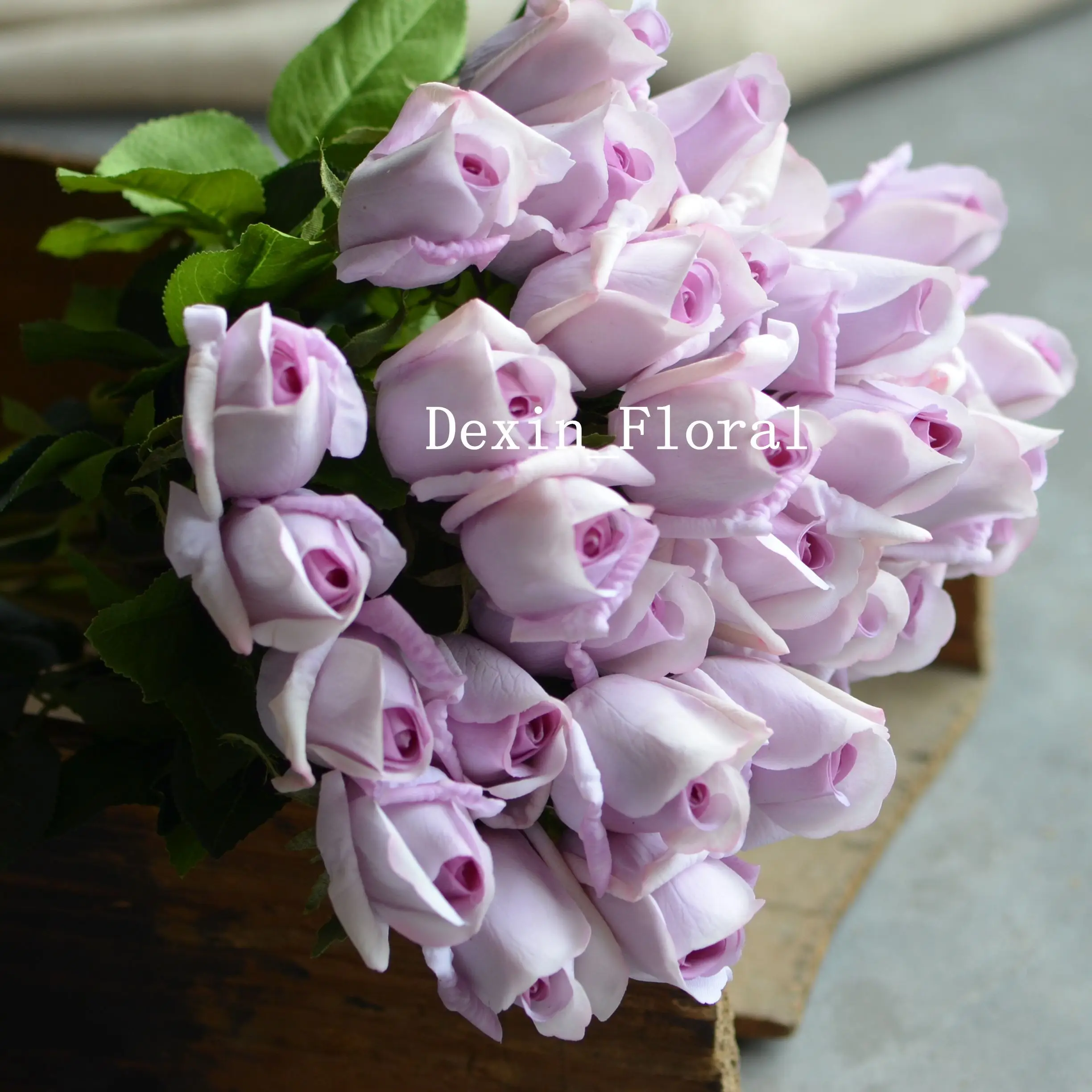 Pale Mauve Rosebuds, Pale Lilac Rosebuds, Real Touch Faux RoseBuds, DIY Wedding Centerpieces, Silk Bridal Bouquets