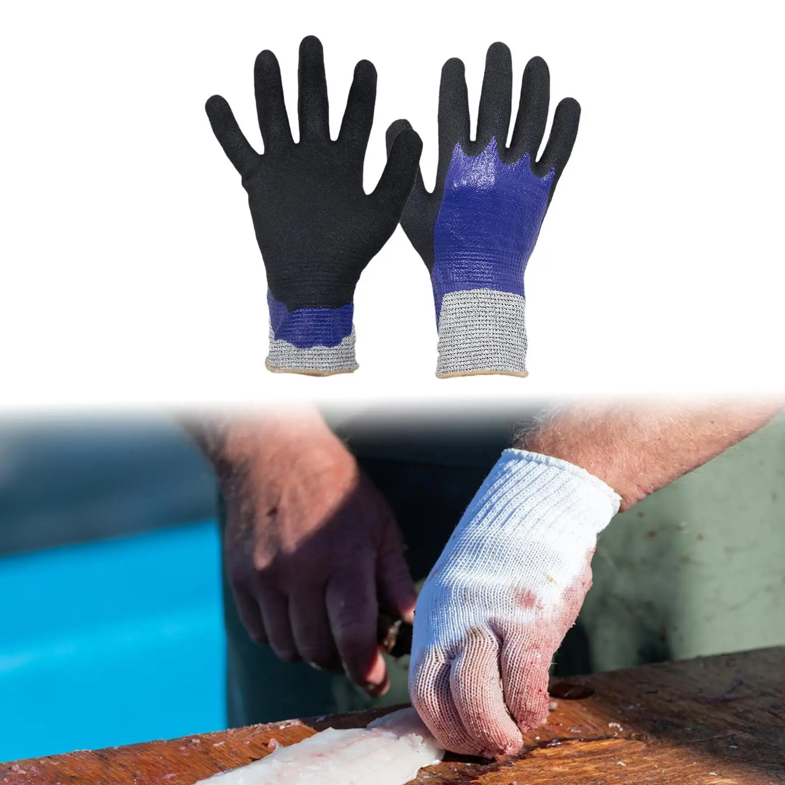 Fishing Handling Gloves Safe Fish Fillet Gloves for Adults Fishery Gardener