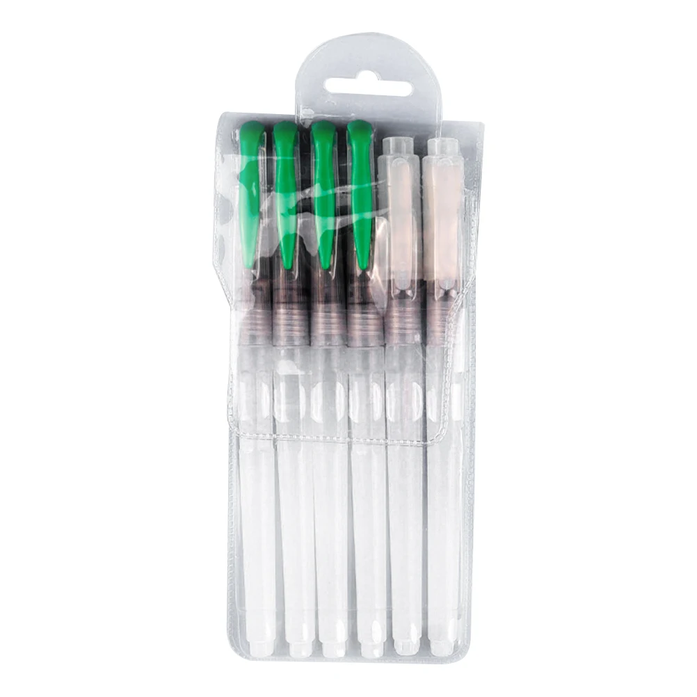 

6 Pcs Water Storage Brush Watercolor Set for Artists Pen Professionals Plastic Paintbrushes Painting