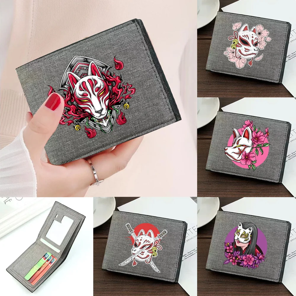 

Короткий кошелек, новый кошелек для монет, сумка для хранения кредитных карт, мужская сумка для денег, модная складная холщовая сумка-органайзер для мелочи