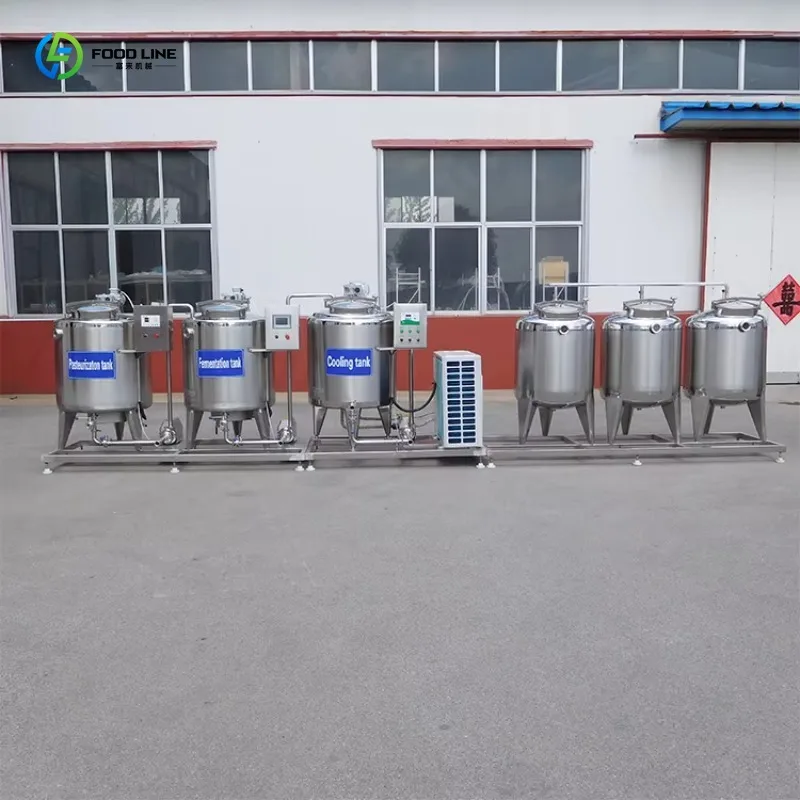 Small Scale 150 Liters Yogurt Production Line Automatic Fermented Milk Pasteurizer Processing Unit