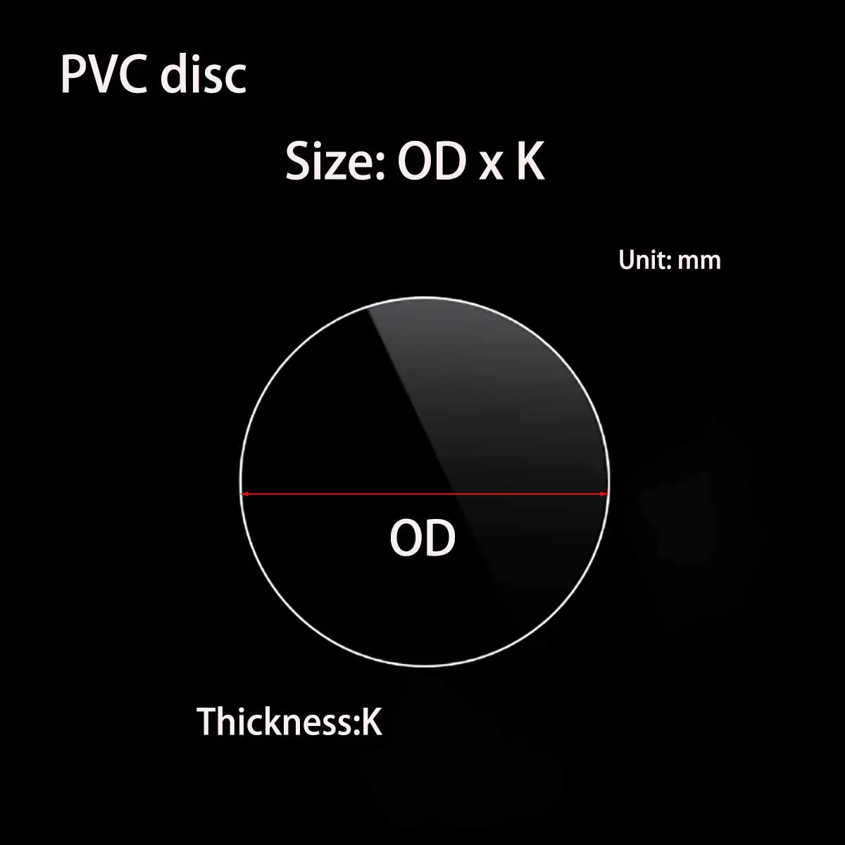 Soft PVC Transparent Disc Anti-Collision And Shock-Absorbing Sealing Gasket, Acid, Alkali, Oil Resistant, Processing And Cutting