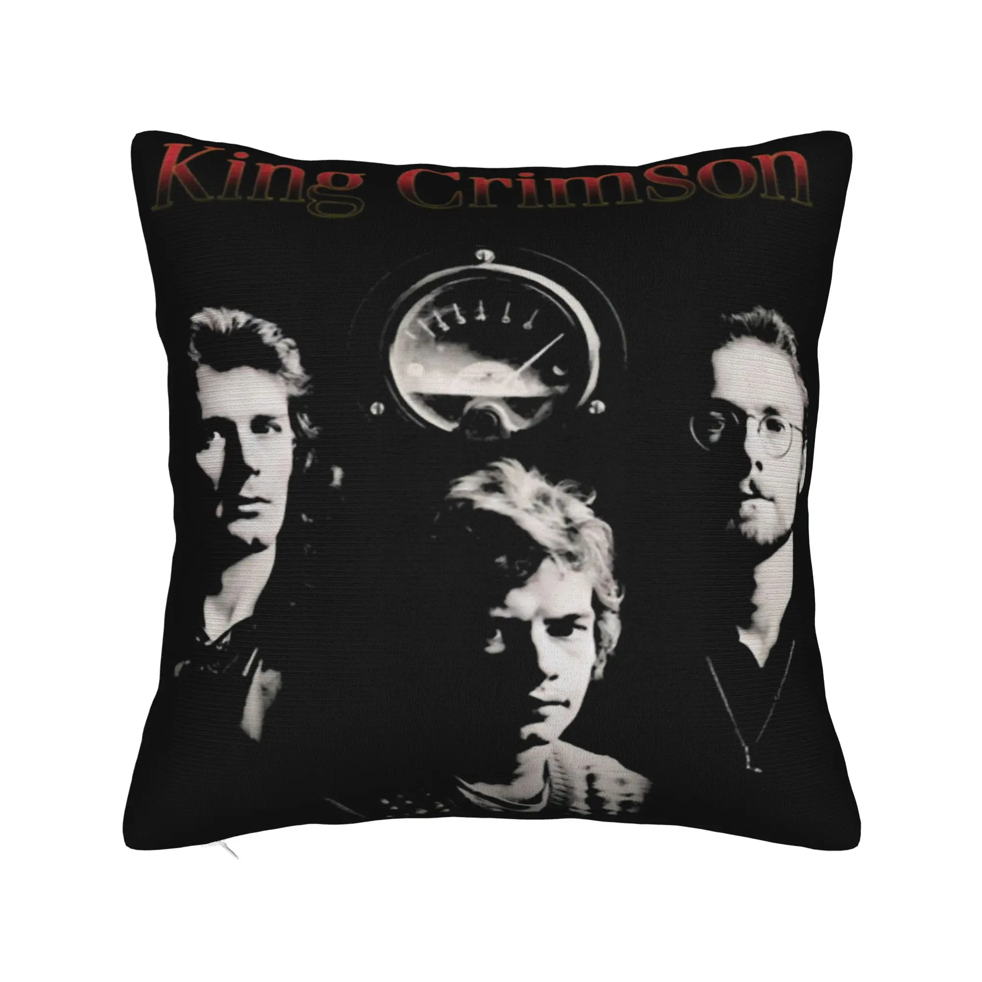 Decorative Pillow Cover King Crimson Rock Band Merch Car  Throw Pillow Case Cover Zippered Multiple Sizes