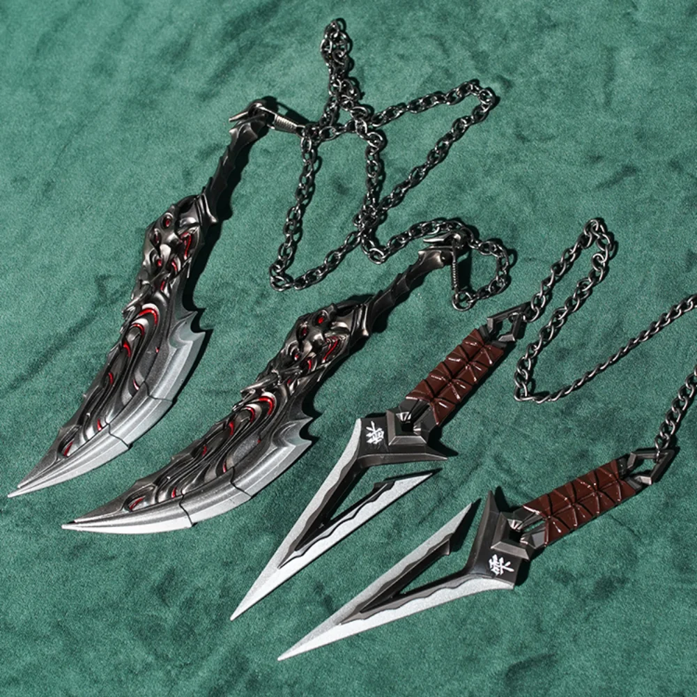 Valorant Broń Ostrza Primordii Kuronami No Yaiba Ninja Kunai Broń bliskiej walki Model Metalowy Miecz Samurajski Ozdoby Prezenty Zabawki