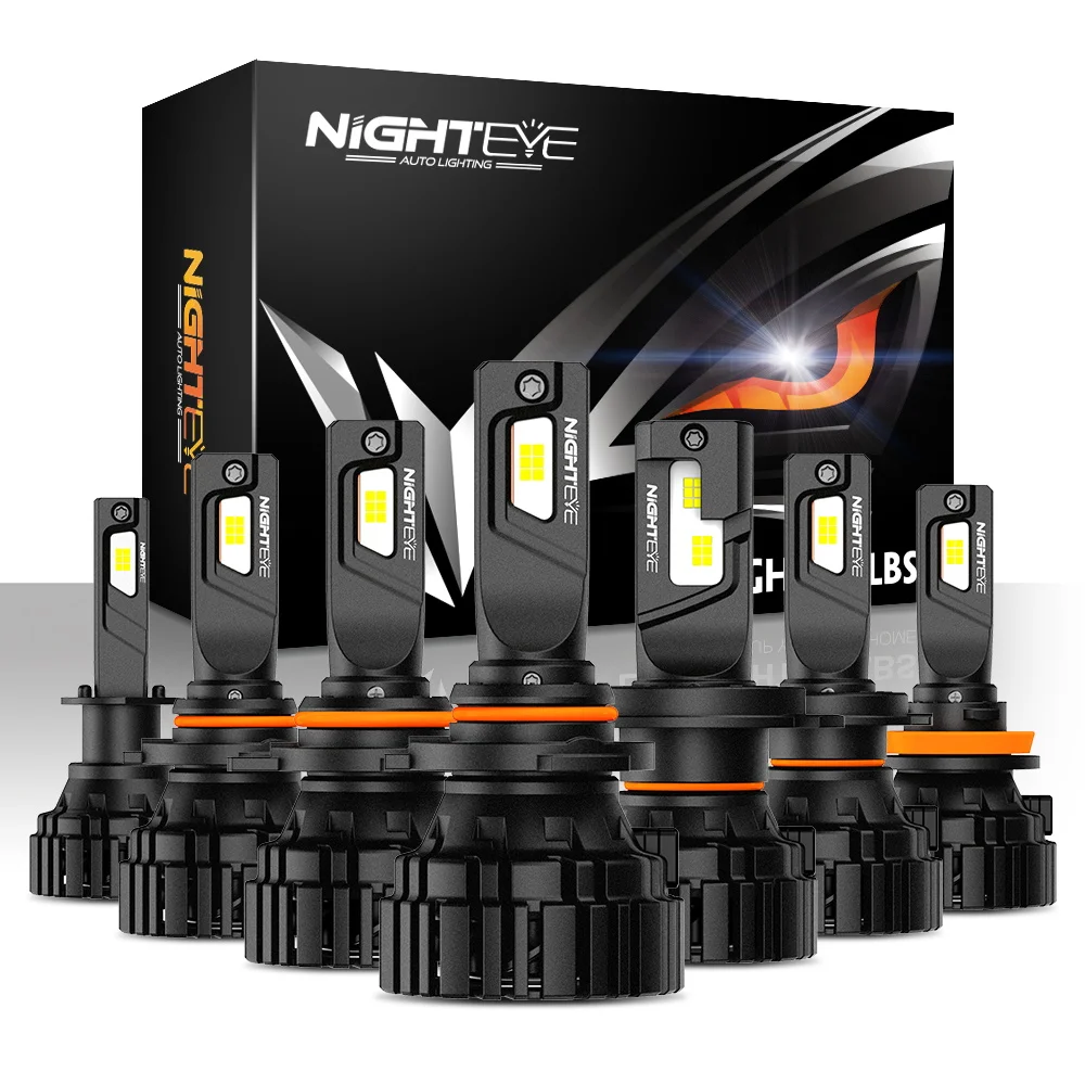 

NIGHTEYE 45000LM H4 H7 LED Car Headlight Bulbs Canbus 120W H11 H8 H9 9005 HB3 9006 HB4 Auto Lamps 6500K White Led 12V Car Lights