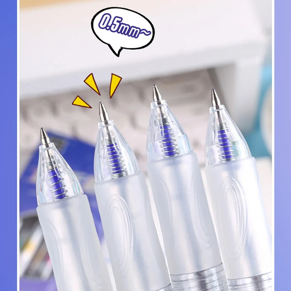 Zestaw 4 długopisów żelowych z – Retractable Eraser Pen Click recenzja i cena