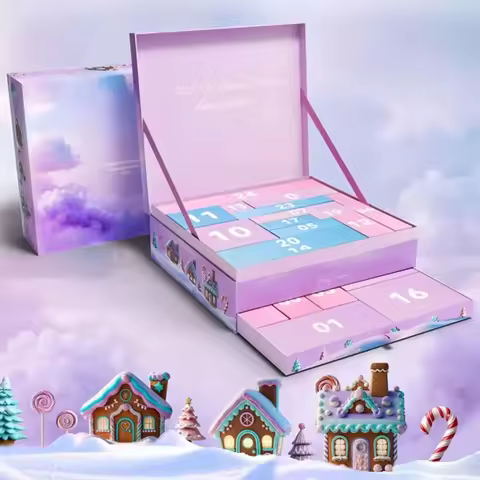 Christmas Advent Calendar Boxes DIY Craft Kit Diamond Painting to Fill 24-Day Christmas Countdown Calendar Christmas Gift Box