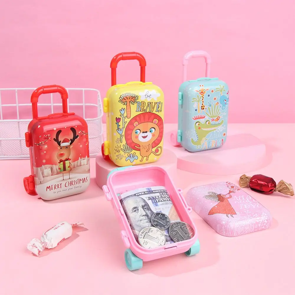 Christmas Supplies Jewellery Case Candy Box Mini Toys Trunk Doll Suitcase Dollhouse Furniture Cartoon Animal