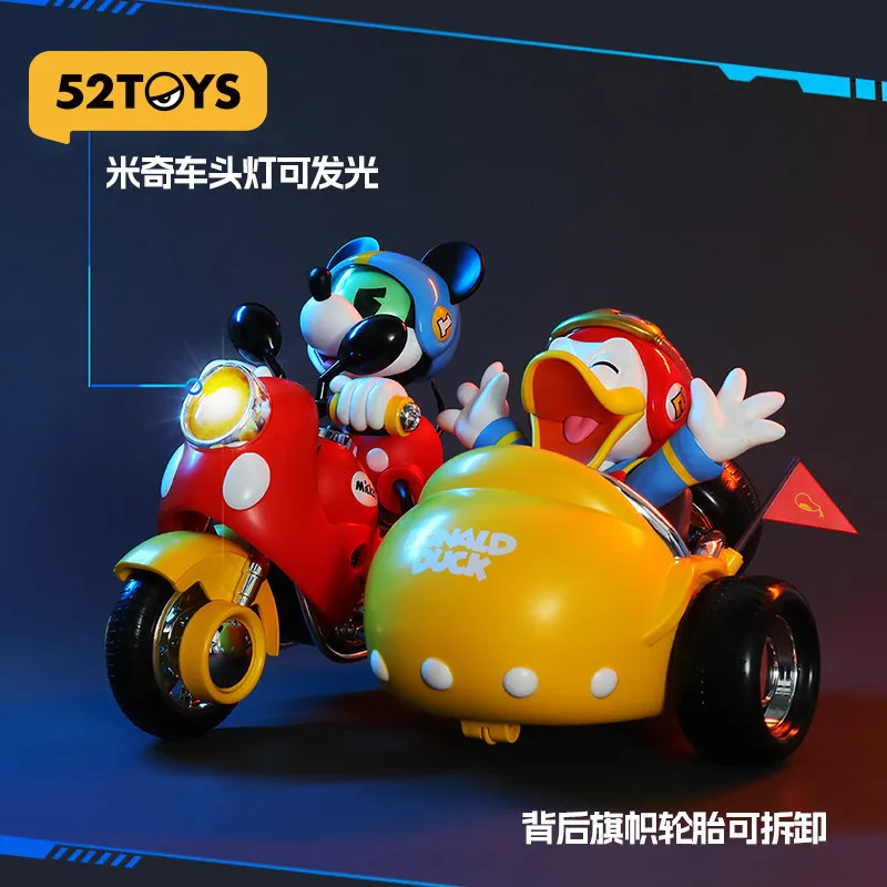 

Hot 52TOYS Disney Mickey and Friends Speed Squad Motorcycle Action Figure Collectible Statue Ornament Valentine Gift In Stock