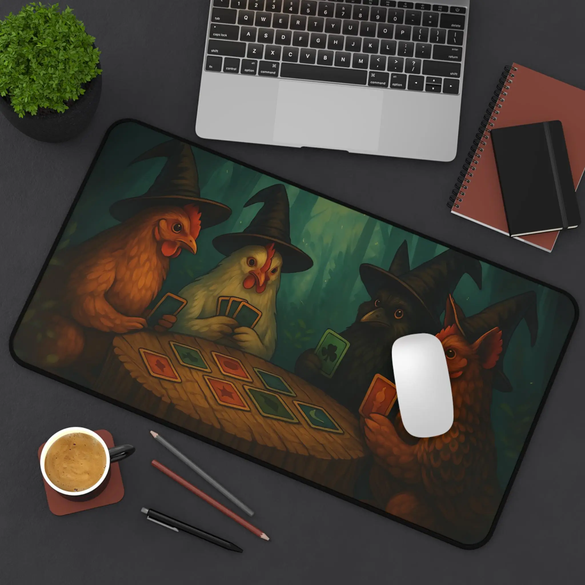 

Chicken-shaped Mouse Pad, Magical Chicken Game Mat, Fun Animal Desk Decoration, Pastoral-style Workspace, Whimsical Large Mat