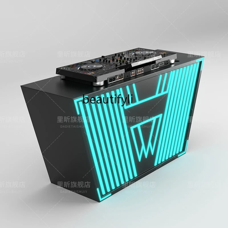 

Bar DJ, audio player, shelf, luminous mixer, ktv nightclub, disc table, removable