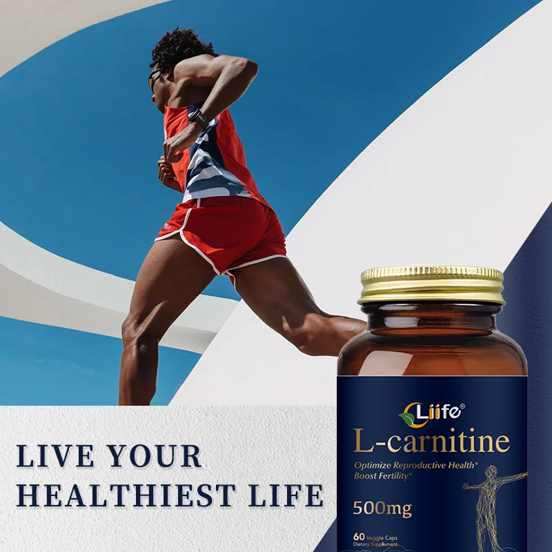 Liife L-carnitine-500 Mg,60 kapsułek na butelkę-wspomaga odżywianie sportowe i przeciwutleniacz