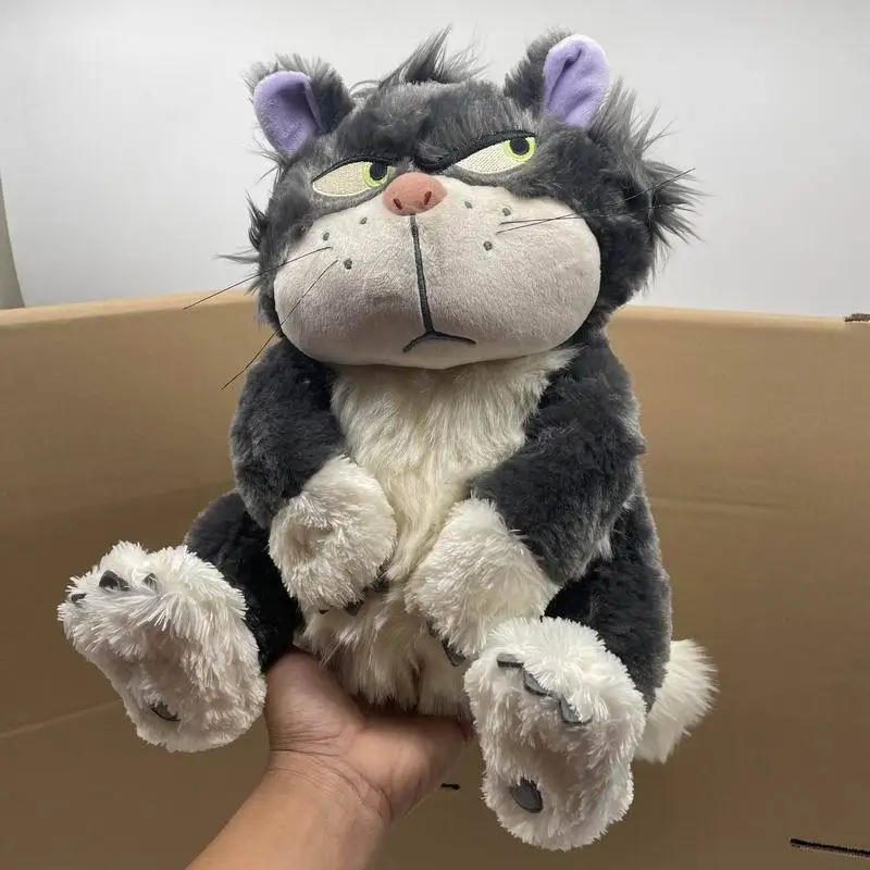 Mainan Mewah Kucing Disney Cinderella Lucifer Boneka Hewan Lembut Putri untuk Hadiah Ulang Tahun Anak-anak