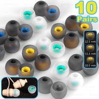 Two-tone Ear Pads For Headphones Earphone Tips Silicone Ear Tips In-ear Earphone Covers Earbuds Eartips Accessories 4-6 mm L M S