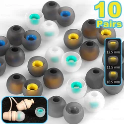 Two-tone Ear Pads For Headphones Earphone Tips Silicone Ear Tips In-ear Earphone Covers Earbuds Eartips Accessories 4-6 mm L M S