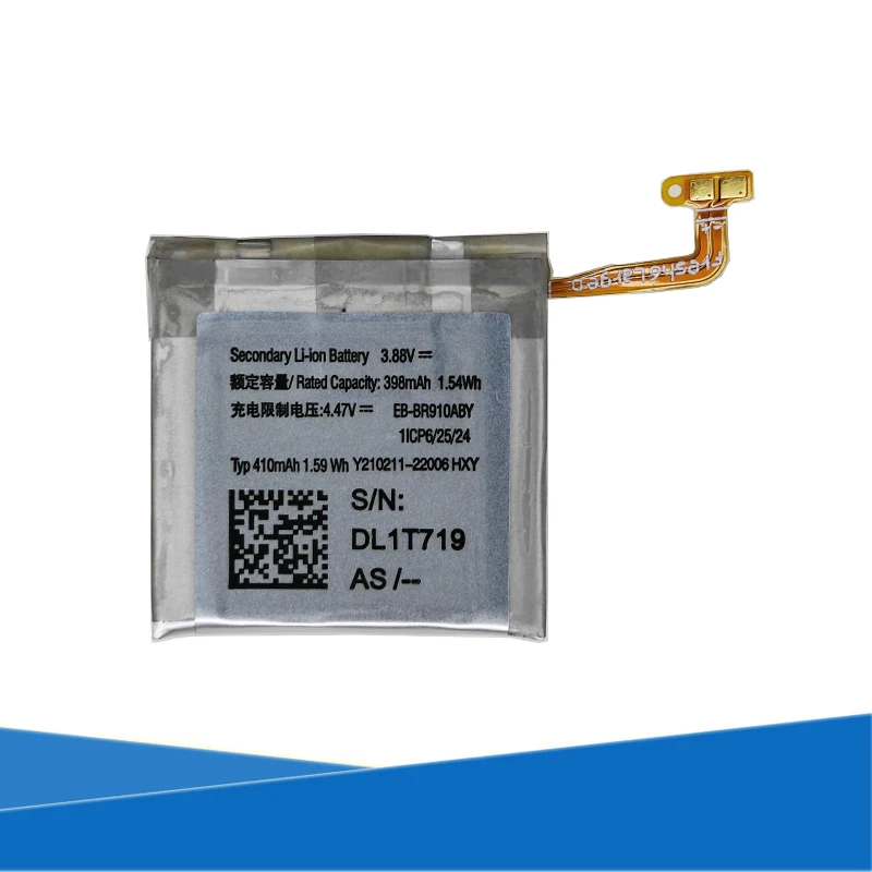 Original Replaces 398mAh 3.88V EB-BR910ABY Battery For Galaxy Watch 5 44mm SM-R910/SM-R915 For SAMSUNG Smart Device