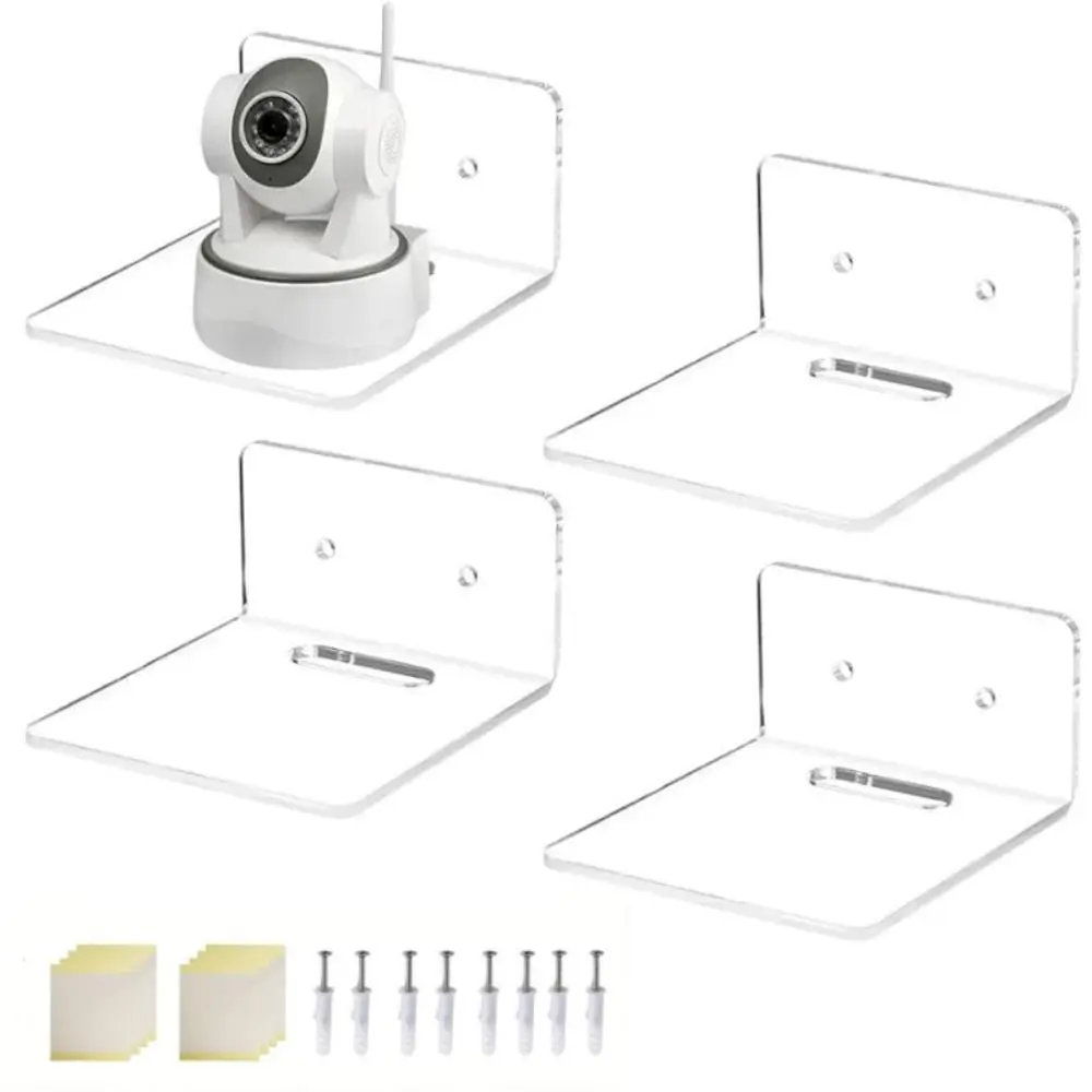 Quality Wall Hanging Wall Shelves Small Transparent Acrylic Floating Shelves Decorative Hanging Shelves Smart Speaker Action